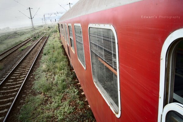 Румынский старый поезд