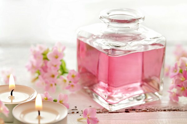 спа дзен свечи масло розовый цветы парфюм
