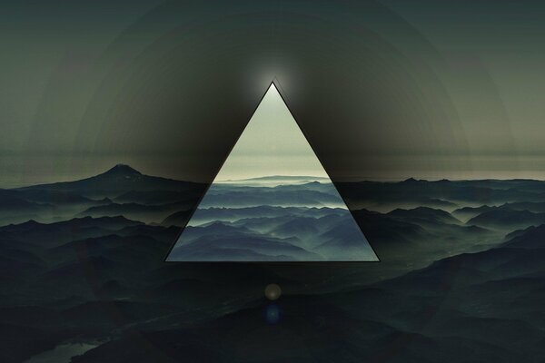 треугольник горы фон