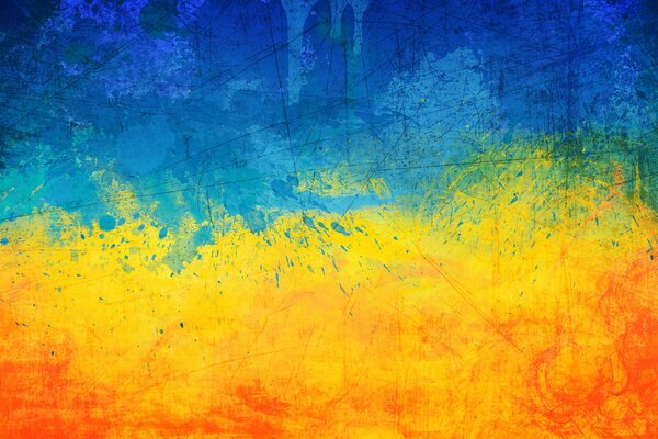 флаг украины желтый голубой украина