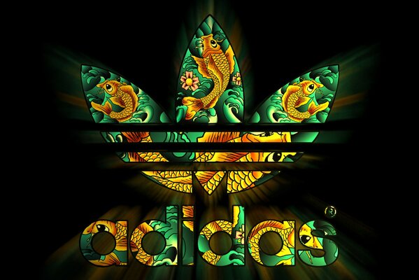 adidas эмблема обои логотип адидас коллаж рыбка