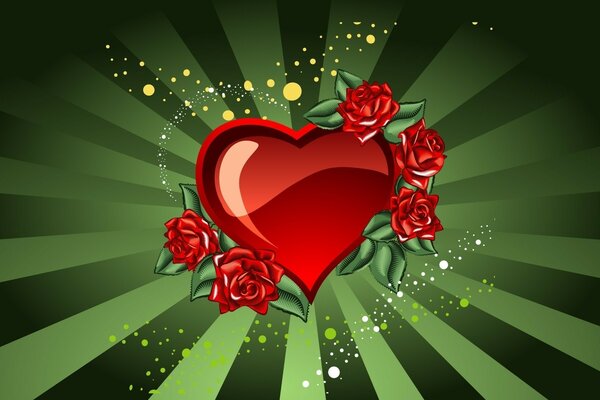 день святого валентина люблю сердечки розы