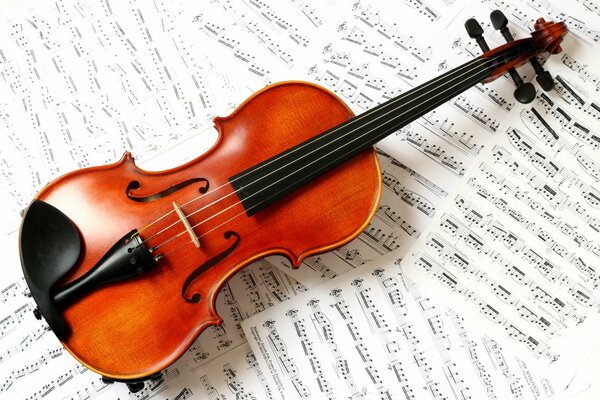 скрипка ноты классика