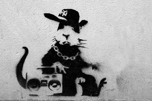 рэп крыса граффити бэнкси