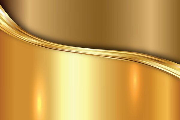 золотой стали металлические пластины градиент вектор фон золото металл