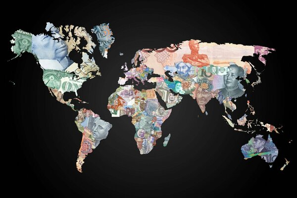карты карта мира континенты валюта страны фон