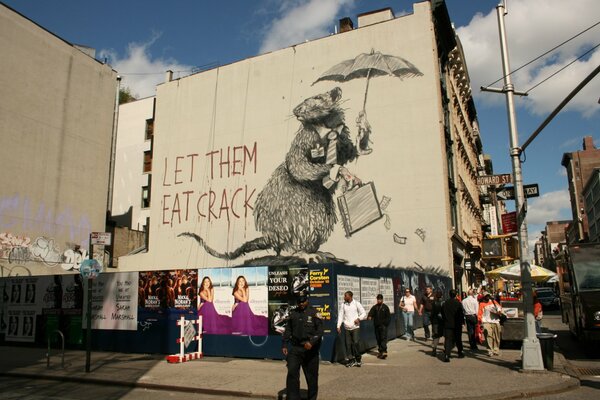 граффити бэнкси крысы