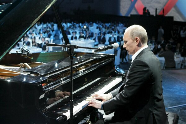 владимир путин президент россии премьер-министр россии музыка пианино играет микрофон обои