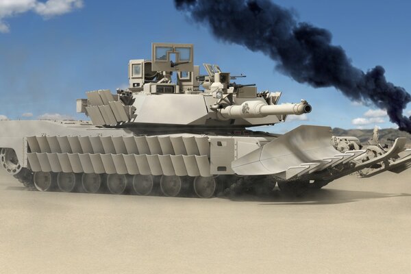 абрамс танк основной боевой танк сша рендеринг