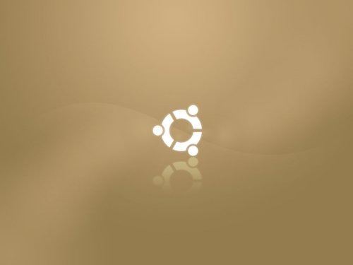 светло-коричневые обои ubuntu
