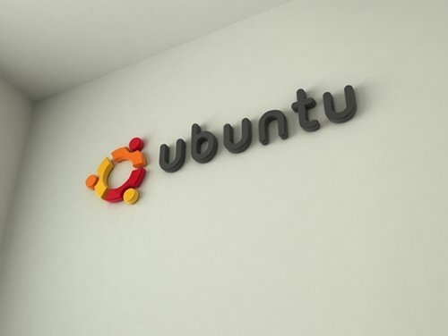 обои с логотипом ubuntu