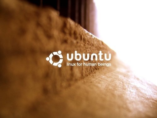 обои на монитор с логотипом ubuntu