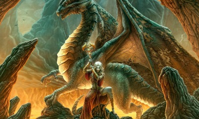 фэнтези дракон девушка fantasy dragon girl