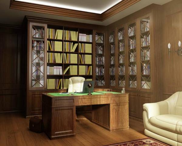 дизайн кабинета в квартире в современном стиле, фото 16