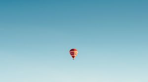 Превью обои воздушный шар, полет, небо, минимализм