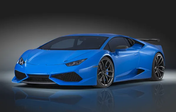 Обои Lamborghini, синяя, ламборгини, Novitec Torado, Huracan, хуракан
