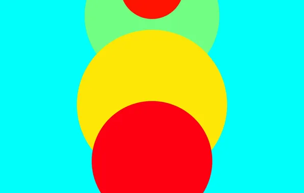 Обои Design, Lollipop, 5.0, Red, Yellow, Blue, Circles, Green, Line, Abstraction, Android, Material