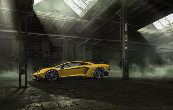 Обои Lamborghini, tuning, Aventador, Novitec, автомобиль, Torado, LP 750-4, тюнинг, car, вид сбоку