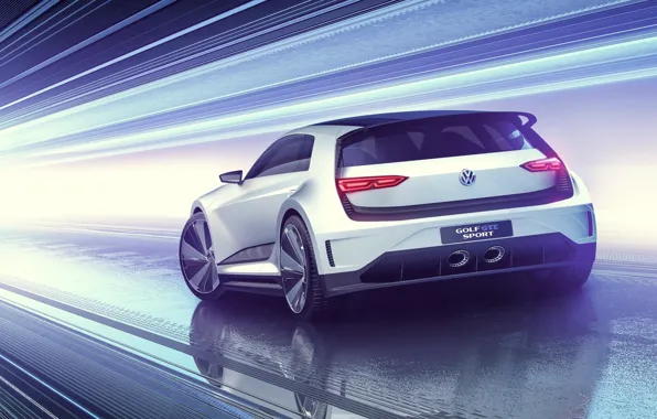 Обои GTE, 2015, гольф, Volkswagen, Golf, фольксваген, Sport, Concept