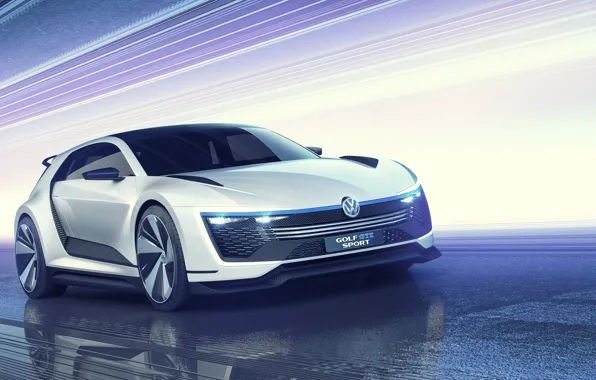 Обои GTE, 2015, гольф, Volkswagen, Golf, фольксваген, Sport, Concept