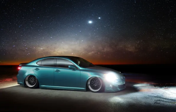 Обои Lexus, лексус, звёзды, night, IS. profile