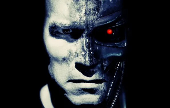 Обои t-800, Terminator, Арнольд Шварценеггер, Arnold Schwarzenegger, терминатор, робот