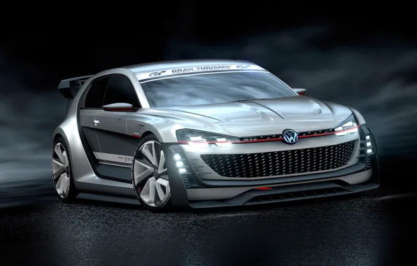 Обои Supersport, 2015, Vision, Volkswagen, GTI, фольксваген, Gran Turismo, Concept