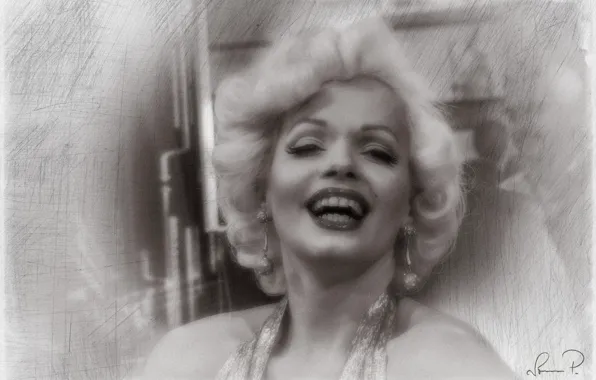 Обои Marilyn Monroe, актриса, лицо, певица