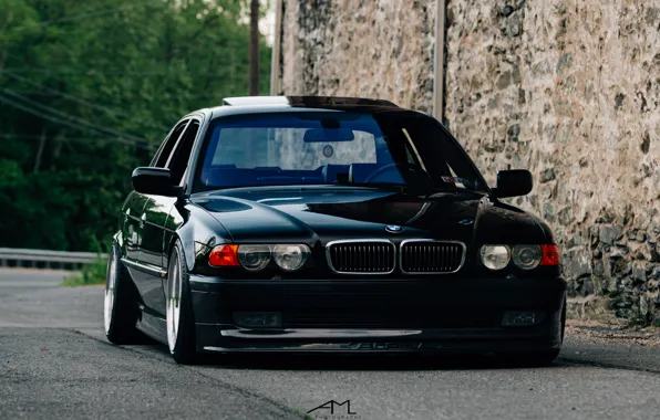 Обои E38, BMW, stance