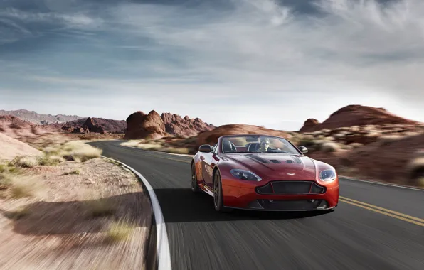 Обои Vantage, 2015, S-Roadster, V12, Aston Martin