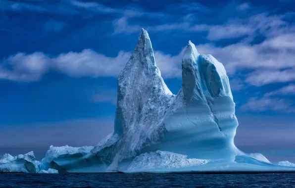 Обои айсберг, море, Гренландия, лед