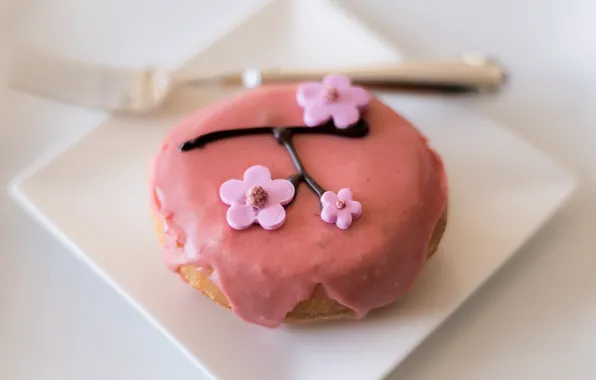 Обои decorate, пирожное, dessert, sakura