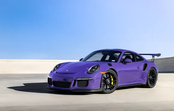 Обои Wheels, GT3RS, Purple, Porsche, Black