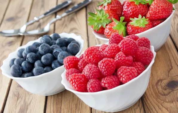 Обои клубника, blueberries, berries, малина, raspberry, ягоды, черника, strawberry