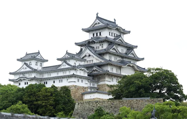 Обои пейзаж, дом, Япония, архитектура, Замок Химэдзи