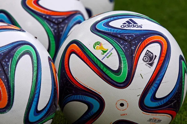 Official FIFA 2014 World Cup balls (Brazuca) — стоковое фото