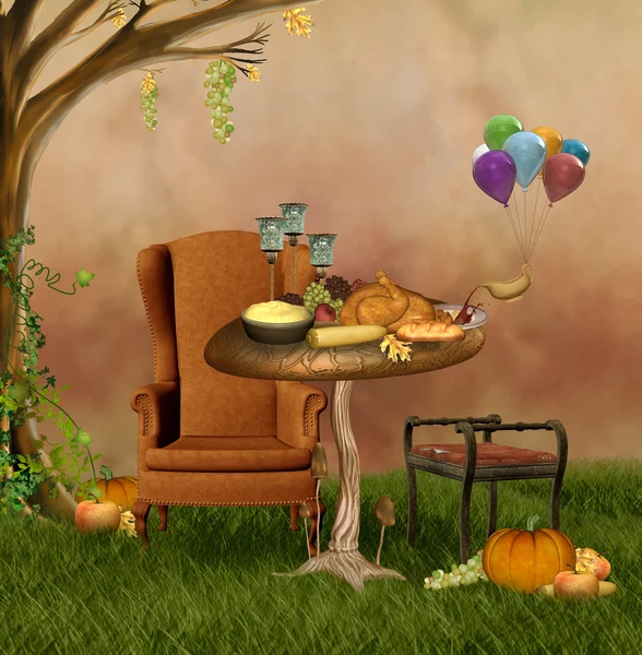 Осенний banquet — стоковое фото