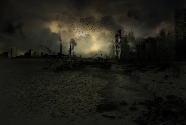 Background - apocalyptic scenario — стоковое фото