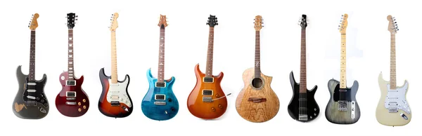 Набор электрических гитар — стоковое фото