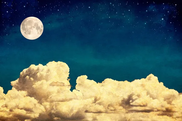 Мечта облака и Луна — стоковое фото