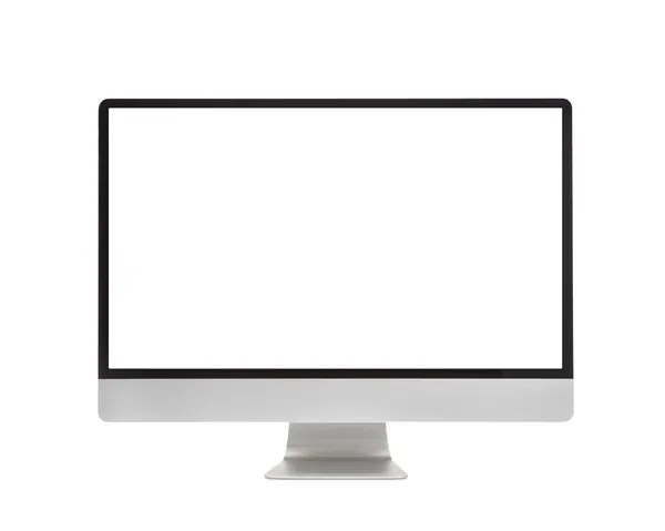 Монитор компьютера, как mac с пустой экран. изолированные на белом фоне — стоковое фото