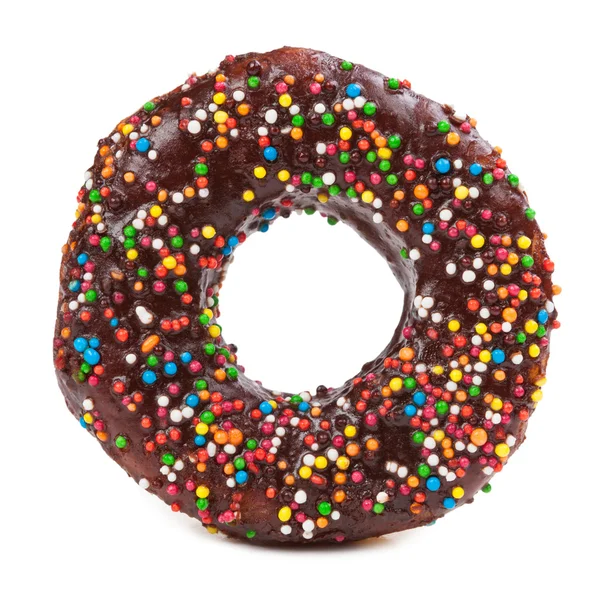 Вкусный шоколадный пончик — стоковое фото