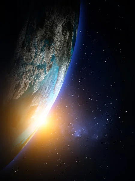 Планета Земля от пространства — стоковое фото
