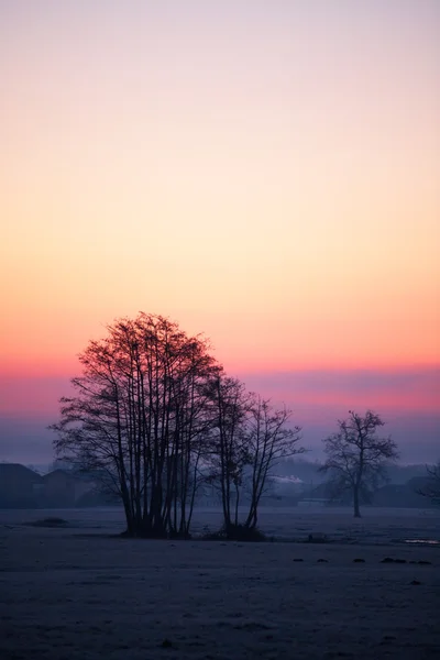 Живописная местность пейзаж на закате — стоковое фото