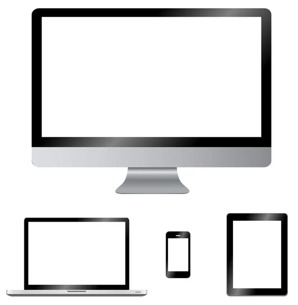 Современный цифровой компьютер экран — стоковое фото