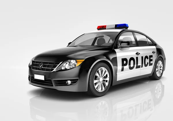 Comtemporary полицейский автомобиль — стоковое фото