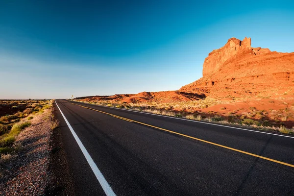 Пустой Живописных Шоссе Долина Монументов Аризона Сша — стоковое фото