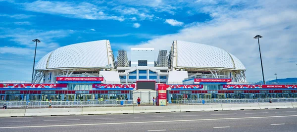 Сочи, Адлер, Россия - 18 июня 2017: Фишт стадион в Олимпийский P — стоковое фото