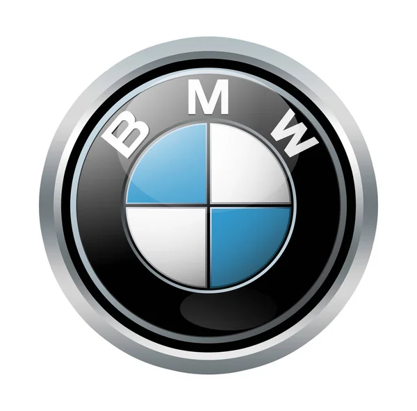 BMW знак на белом — стоковое фото