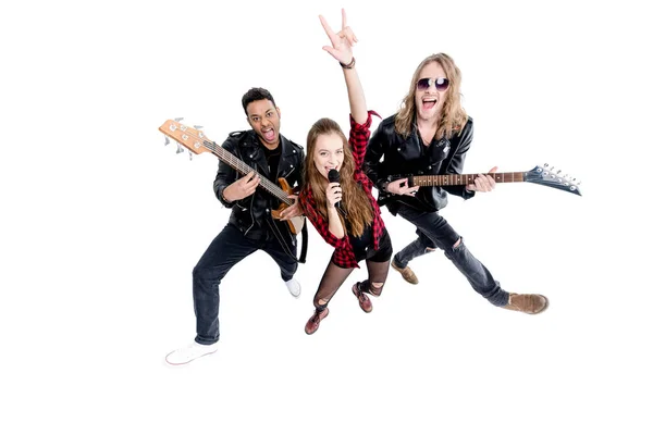 Группа рок-н-ролла — стоковое фото